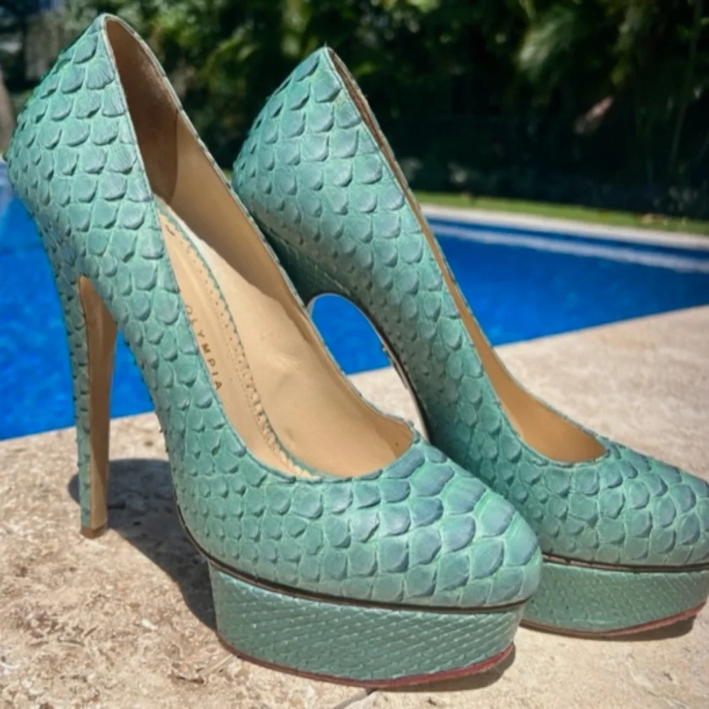 Charlotte Olympia Python Heels - Picture 4 of 15